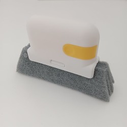 Outil de nettoyage de rainure 2 en 1 - brosse de nettoyage de cadre de fenêtre / porte - chiffon