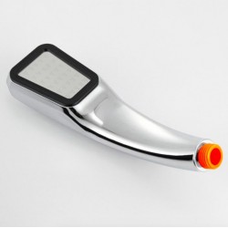 Pommeau de douche carré - 300 trous - haute pression - chrome