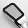 Pommeau de douche carré - 300 trous - haute pression - chrome