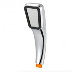 Pommeau de douche carré - 300 trous - haute pression - chrome