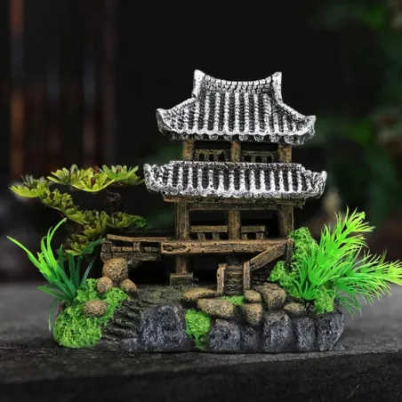 Resin Chinese style house - aquarium decorationDecorations