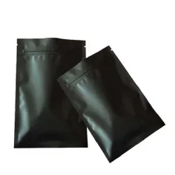 Matt black - aluminum foil bags - resealable - ziplock - 100 piecesStorage Bags