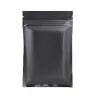 Mat zwart - aluminiumfolie zakjes - hersluitbaar - ziplock - 100 stuksOpbergzakken