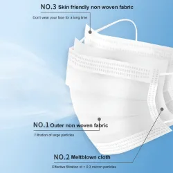 Beschermend gezicht/mondmasker - antibacterieel - wegwerpbaar - regenboogpatroon - 10 stuksMondmaskers