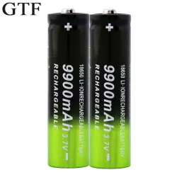 GTF - 18650 - 3.7V - 9900mAh - Batterie Li-on - rechargeable