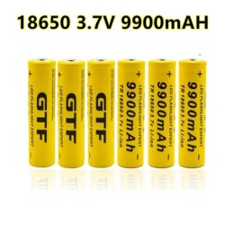 3.7V - 9900mah - 18650 - Batterie Li-on - rechargeable