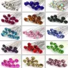Silver hair pins - with crystals - 10 piecesHair clips