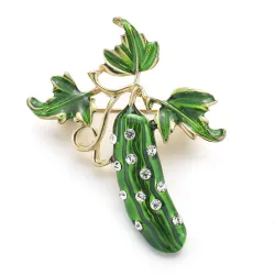 Groen kristal komkommer - brocheBroches