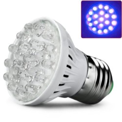 Ampoule de culture de plantes - 20 LED - lumière UV - E27 - 1W