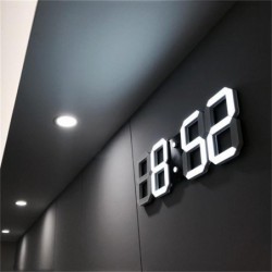 Moderne 3D wandklok - LED - digitale wekker - met lichtKlokken