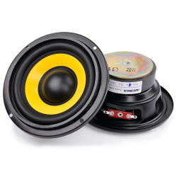 Woofer 4 pouces - haut-parleur audio de voiture - 4 Ohm / 8 Ohm - 20W 2 pièces