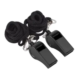 Sport scheidsrechtersfluitje - met lanyard - aluminium legeringBaseball