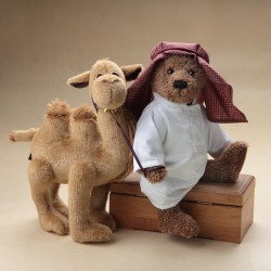 Ours en peluche de style arabe - avec chameau - jouet en peluche