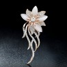 Opal crystal flower - elegant broochBrooches