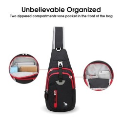 Sac à bandoulière multifonction - sac à dos en nylon