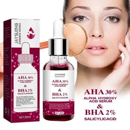Gezichtsserum - fruitzuuressence - AHA - BHA - acnebehandeling - whitening - 30mlHuid