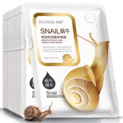 Snail essence gezichtsmasker - hydraterend - oliecontrole - acnebehandeling - 5 stuksHuid