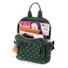 Leren rugzak - met decoratieve studs - grote capaciteitRugzakken