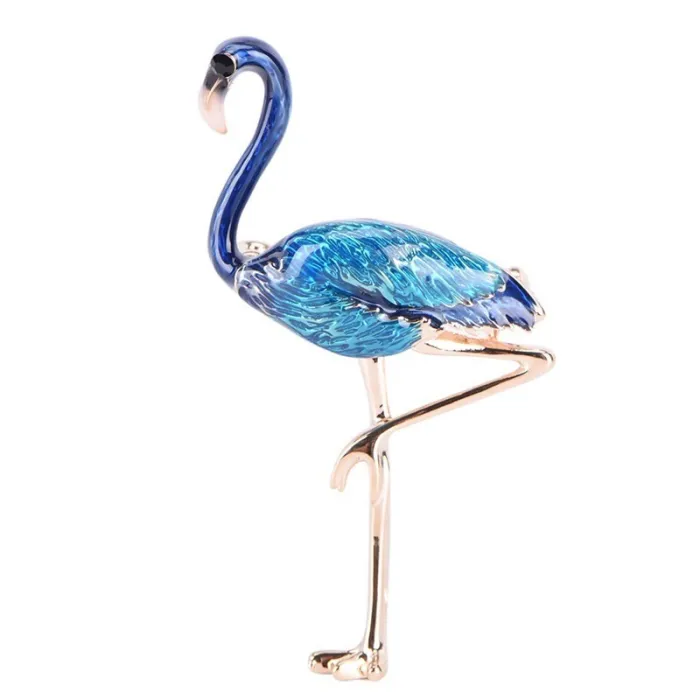 Broche flamant rose