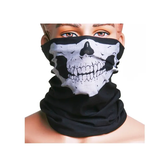Masque multifonctionnel - foulard - motif tête de mort