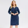 Robe en denim tricotée - grande taille