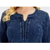 Robe en denim tricotée - grande taille