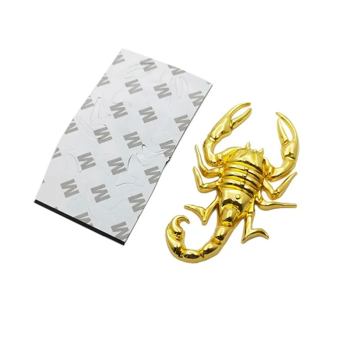 Metalen schorpioen - embleem - autostickerStickers