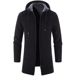 Elegante warme pullover - lange sweater met capuchonJassen