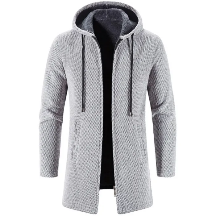 Elegante warme pullover - lange sweater met capuchonJassen