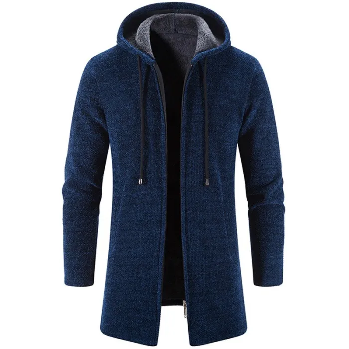 Elegante warme pullover - lange sweater met capuchonJassen