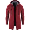 Elegante warme pullover - lange sweater met capuchonJassen