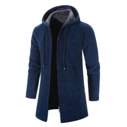 Elegante warme pullover - lange sweater met capuchonJassen