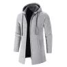 Elegante warme pullover - lange sweater met capuchonJassen