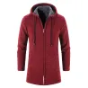 Elegante warme pullover - lange sweater met capuchonJassen