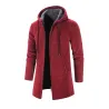 Elegante warme pullover - lange sweater met capuchonJassen