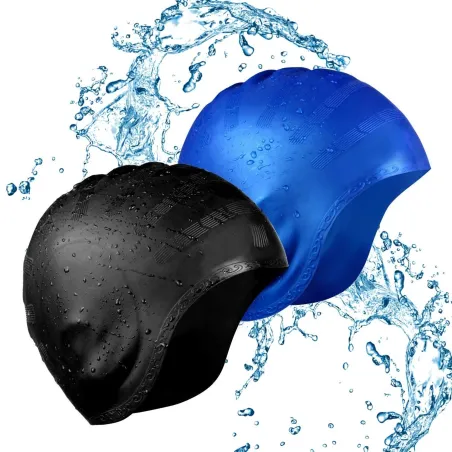 Siliconen badmuts - oren / lang haar bescherming - waterdichtZwemmen