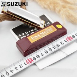 SUZUKI 1072 - harmonica argenté - 10 trous
