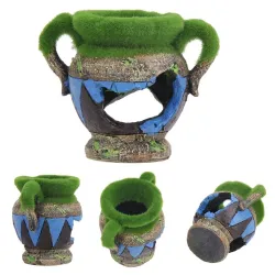Harsvaas met mos - aquariumdecoratieDecoraties