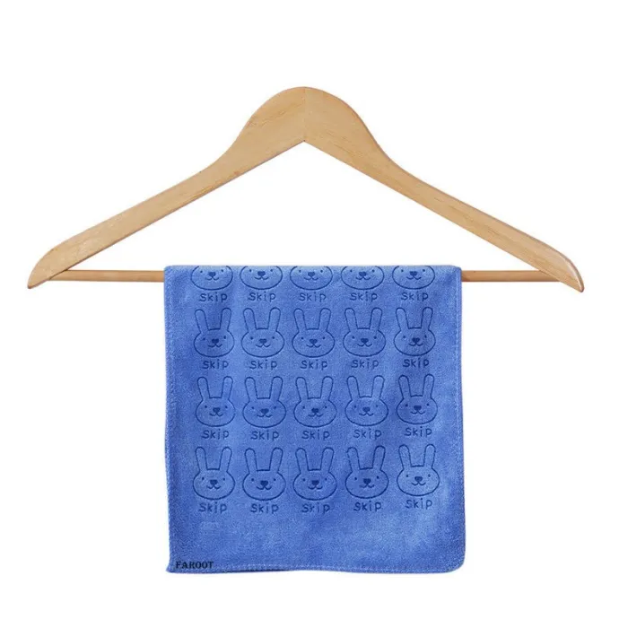 Zachte baby badhanddoek - konijntjes bedruktTextiel