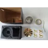 Decorative candle holder - rotatable - snowflakes - angels - horses - goldCandles & Holders