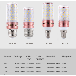 LED bulb - ampoule - E14 / E27 - 12W / 16WE27