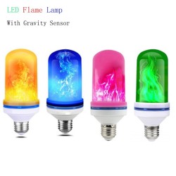 LED flame lamp - with gravity sensor - 4 modes - E27 - 5WE27