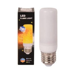 Ampoule LED effet feu - flamme scintillante - 4 modes - 3W - E27