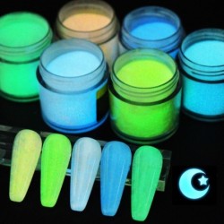 Poudre acrylique pour ongles - phosphorescente