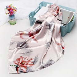 Modieuze zijden sjaal met print - halsdoekSjalen