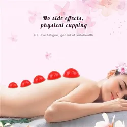 Siliconen vacuümcups - cupping / massage / anti cellulite therapie - 12 stuksMassage