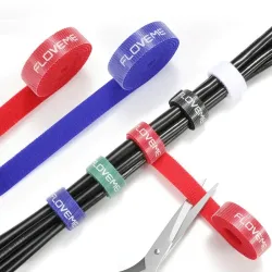 Kabel/draden organisator - tape - klevend klittenbandLijmen & plakbanden