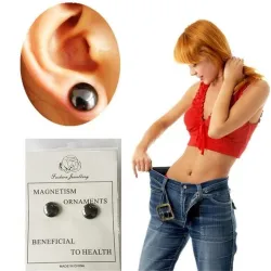 Boucles d'oreilles aimantées amincissantes