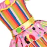 Clown dress - costume - colorful stripes / polka dotsCostumes