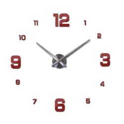 Horloge murale 3D - DIY sticker acrylique - effet miroir